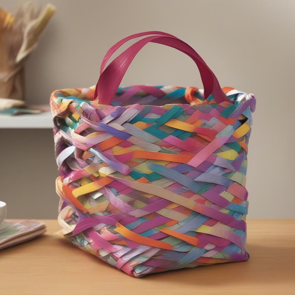 The Process of Creating a DIY Woven Magazine Bag