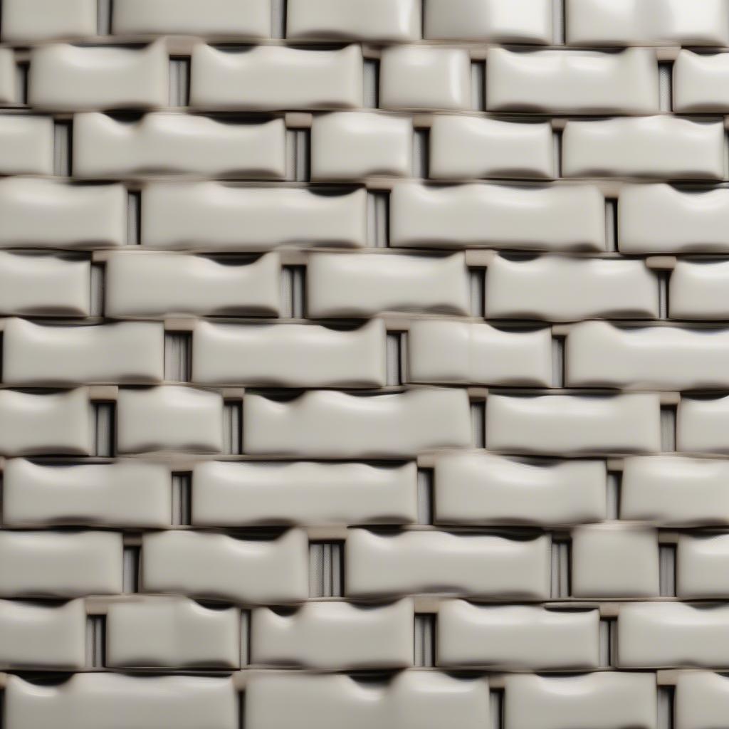 Dog Bone Basket Weave Tile Pattern Close-up