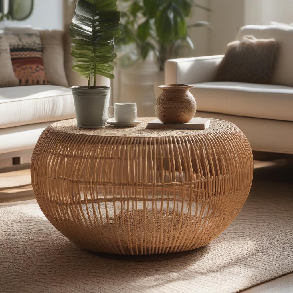 Dream Weaver Coffee Table in Natural Living Room