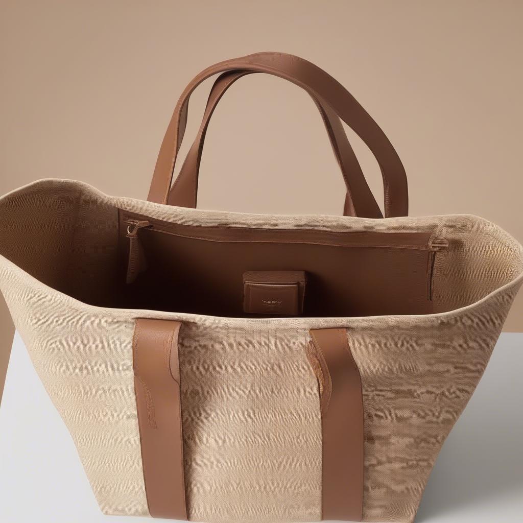 Dune London Woven Tote Bag in Brown