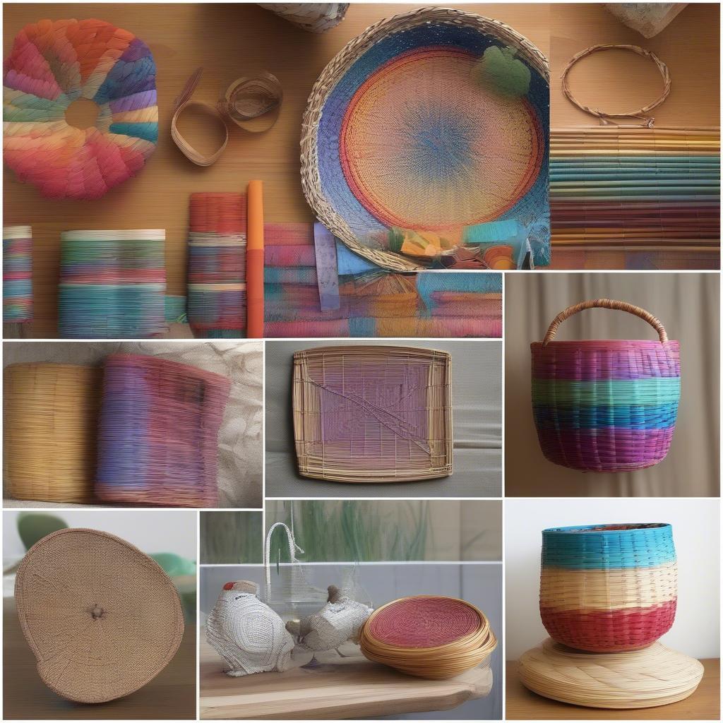 Dyed Reed Basket Weaving Projects