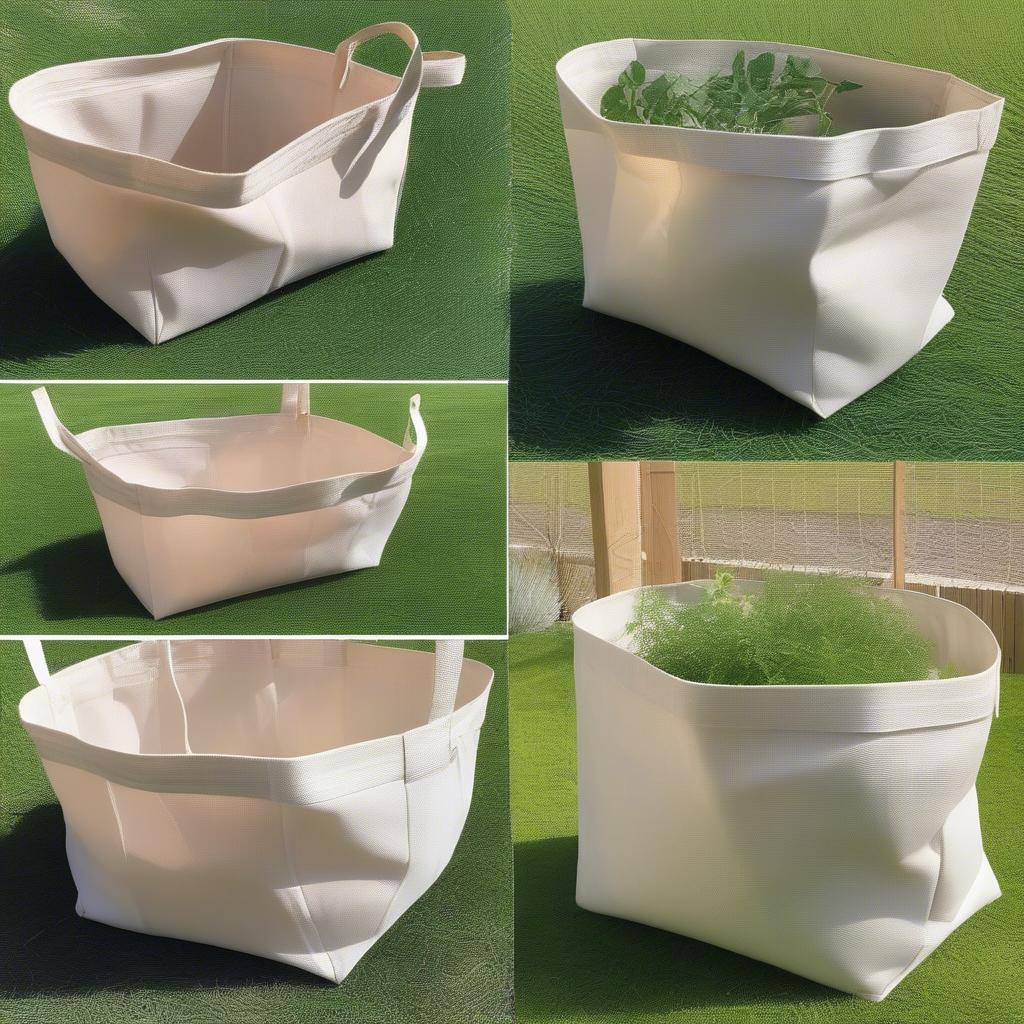 Easi-lift woven planter bags in various sizes for different plants