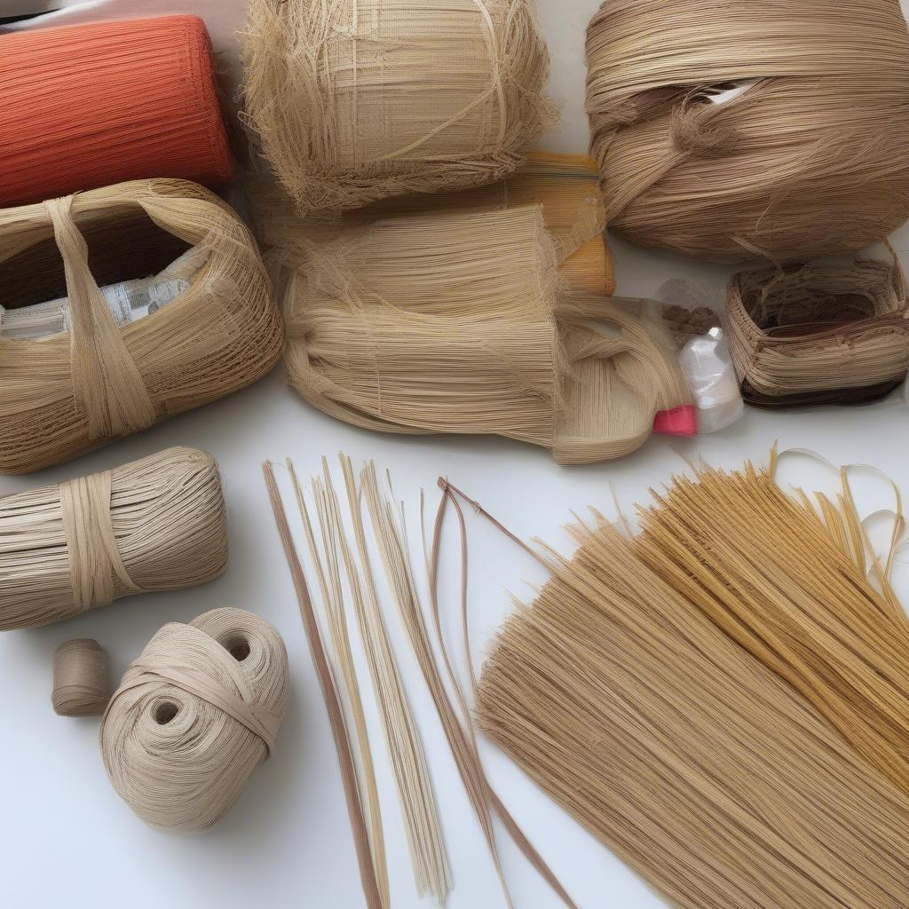 Basket Weaving Materials: Reed, Raffia, and Newspaper