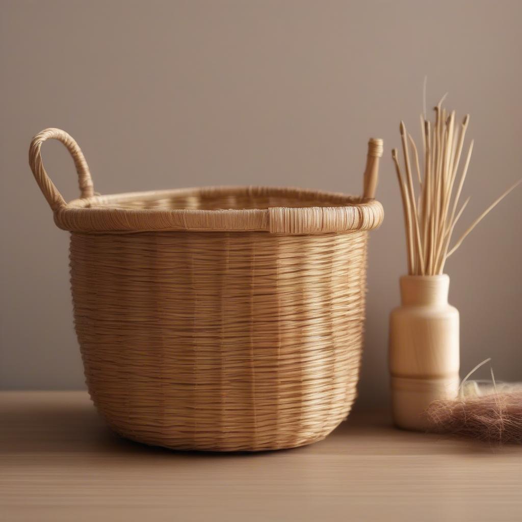 Easy woven basket for beginners