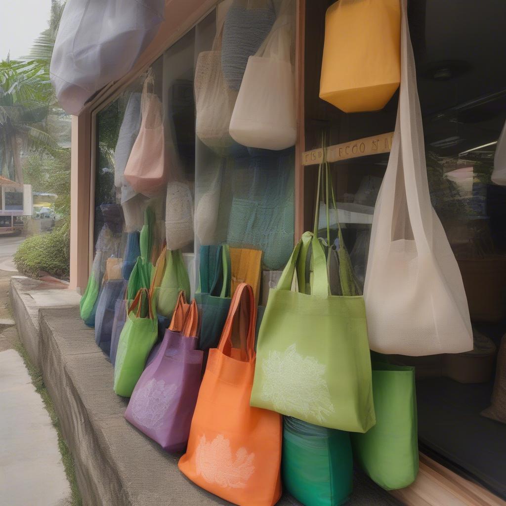 Eco-friendly Non-Woven Bags on Display in Sri Lanka