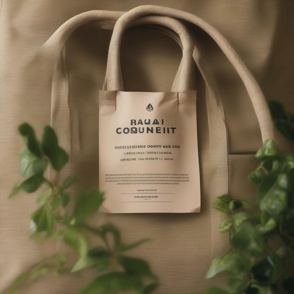 Eco-Friendly Woven Bags with Recycled Content Label