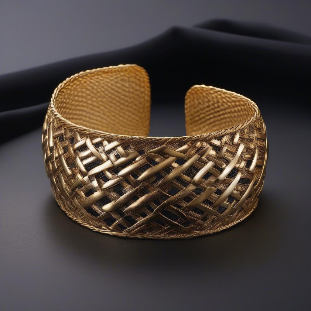 Effy Gold Basket Weave Cuff