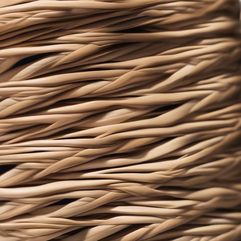 Close-up of an Elizabeth and James Wicker Bag