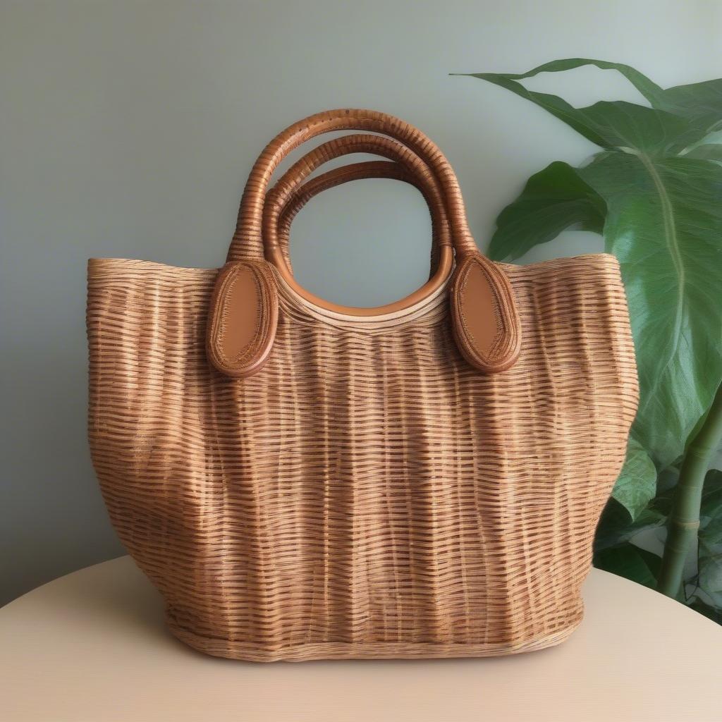 Vintage Esprit Woven Shoulder Bag