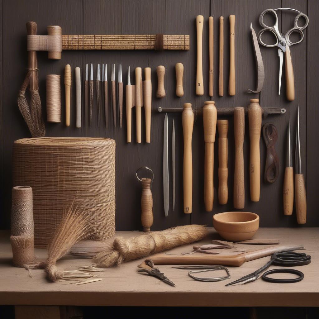 Essential Chair Weaving Tools Kit