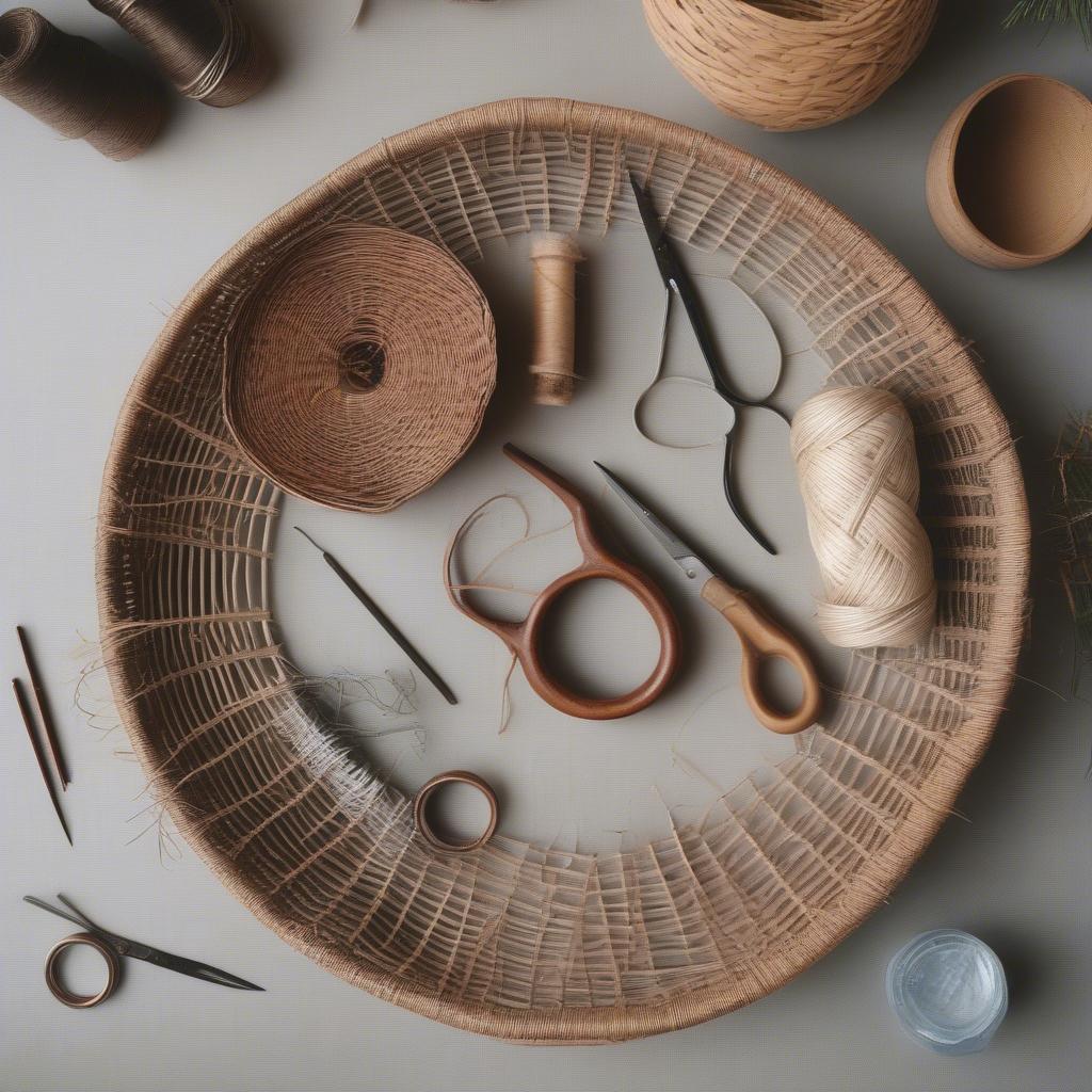 Essential Tools for Pine Needle Basketry