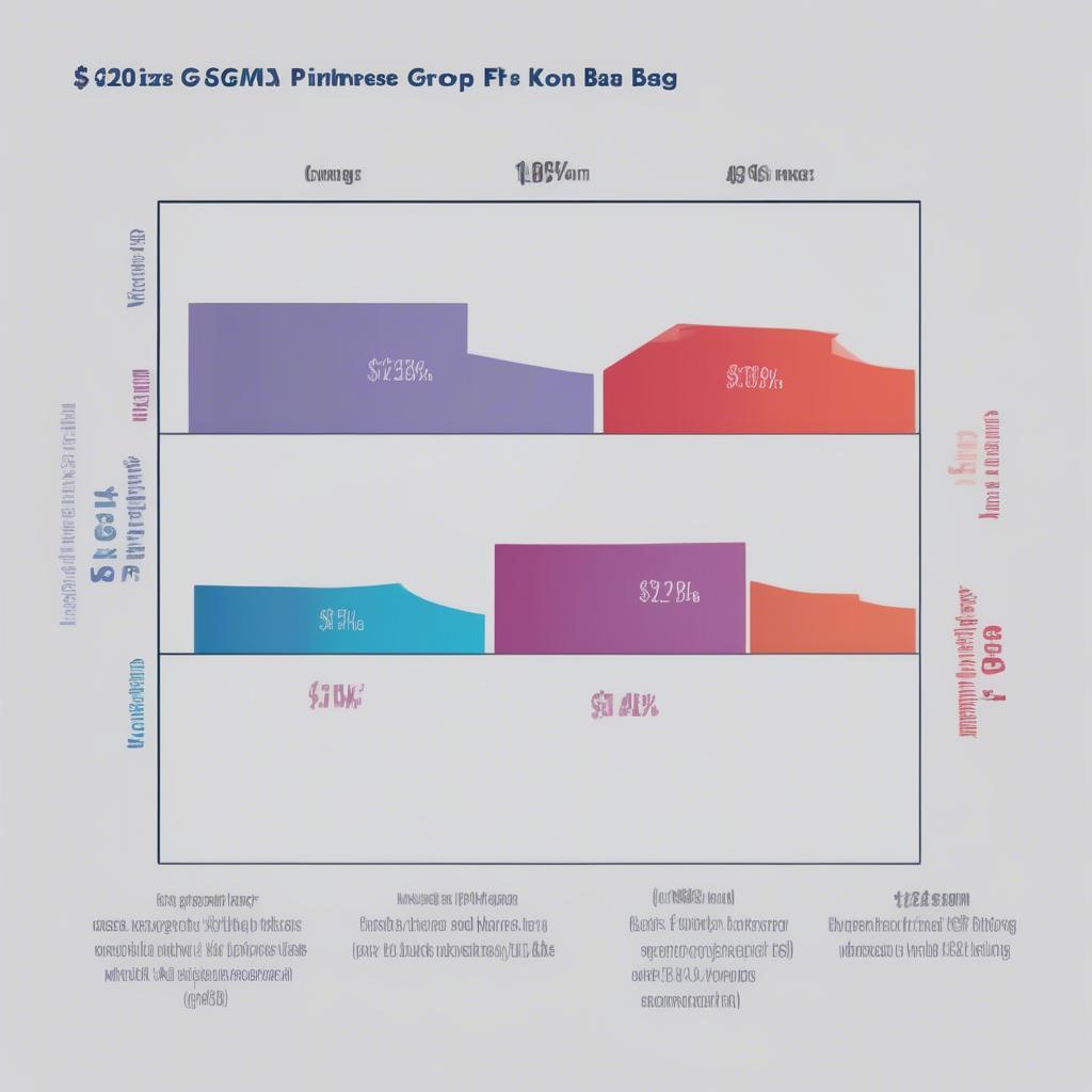 Chart illustrating the correlation between non-woven bag features (GSM, size, printing) and price per KG.