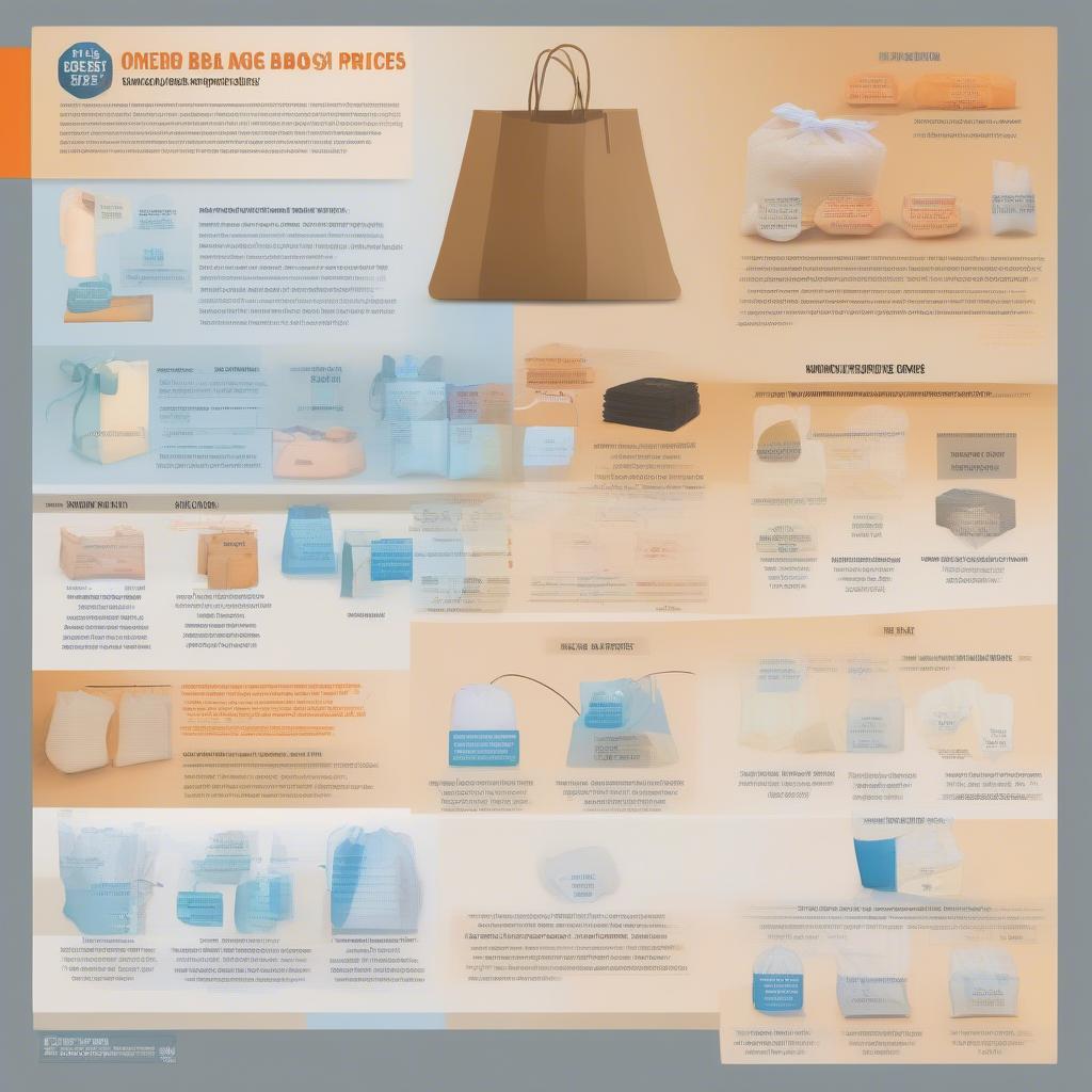 Infographic illustrating the key factors that influence non-woven bag prices