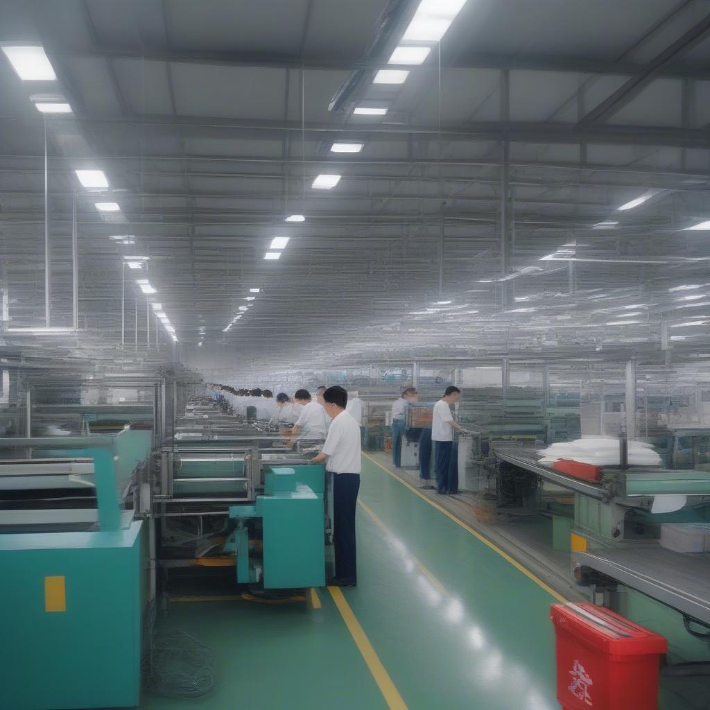 Non-Woven Bag Production in a Chinese Factory