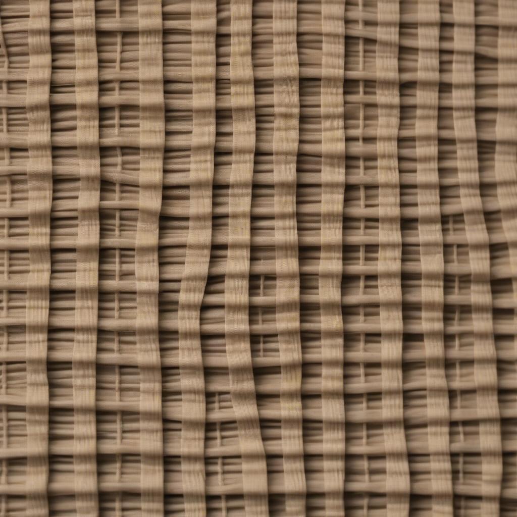 A piece of finished basket weave fabric, ready to be sewn into a pillow cover.