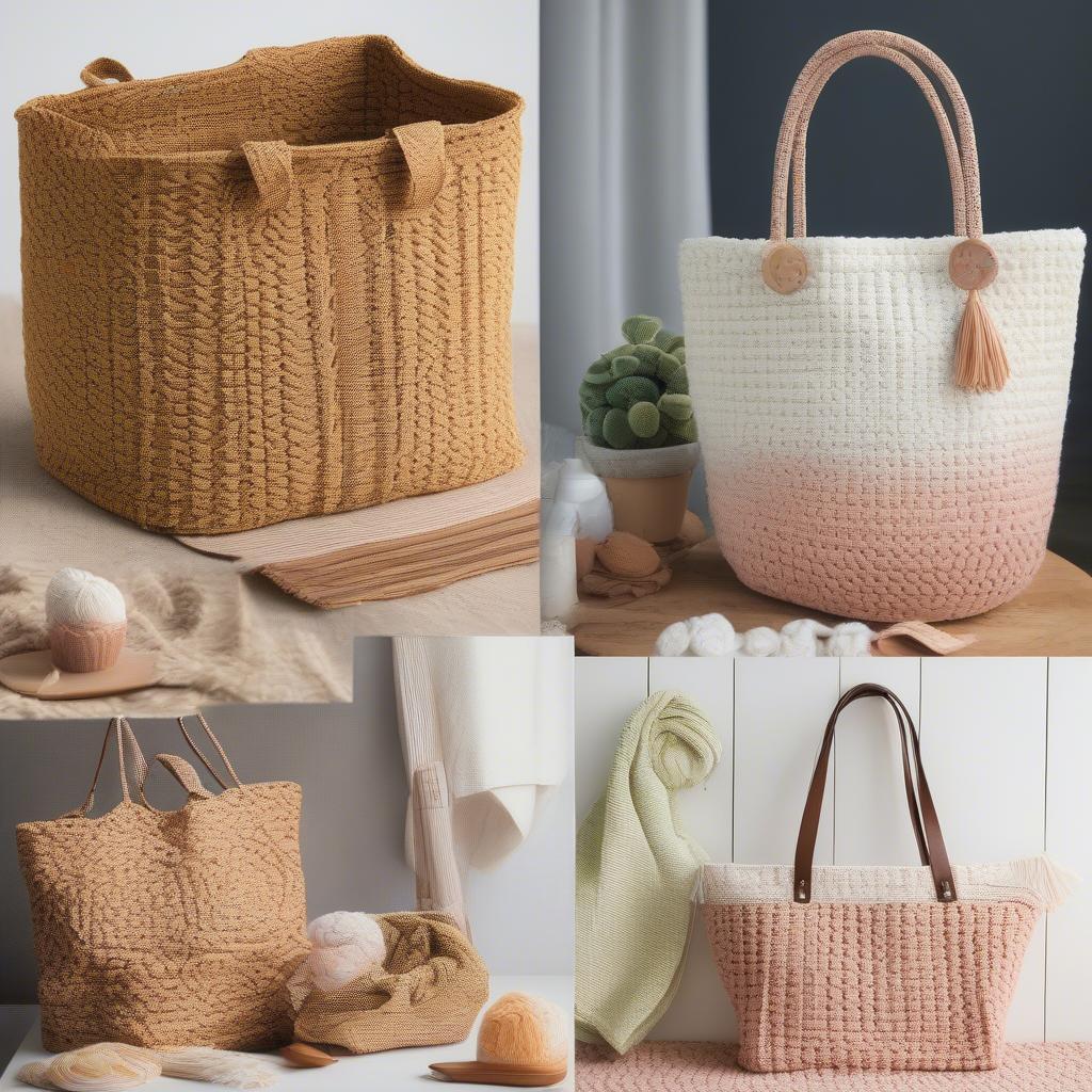 Examples of Finished Basket Weave Projects