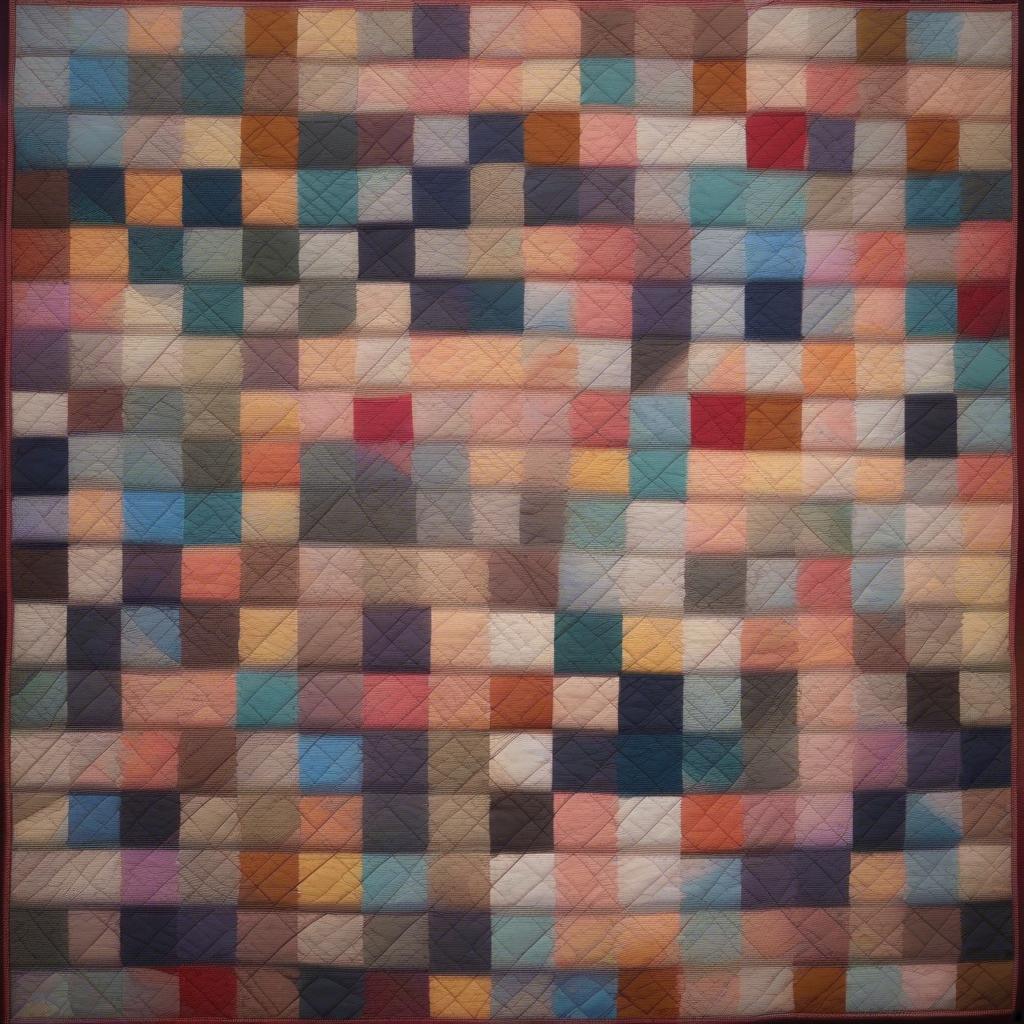 Finished Basket Weave String Quilt Example