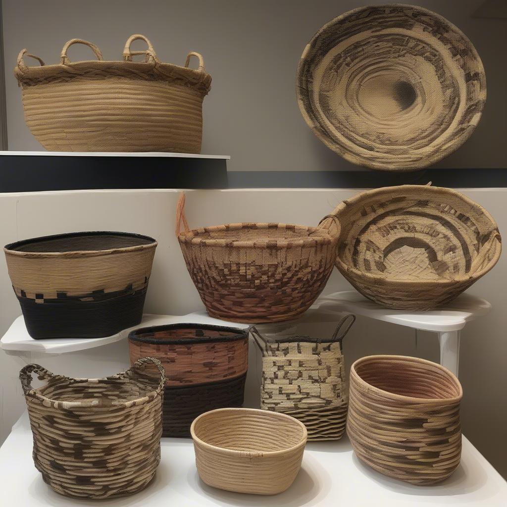 Examples of Finished Baskets Made in a Cao Course