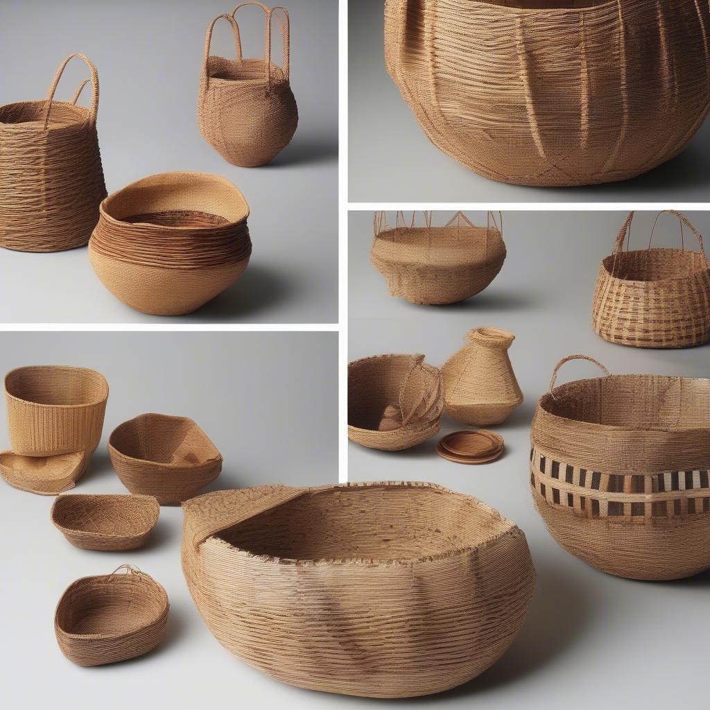 Completed Baskets on Various Forms