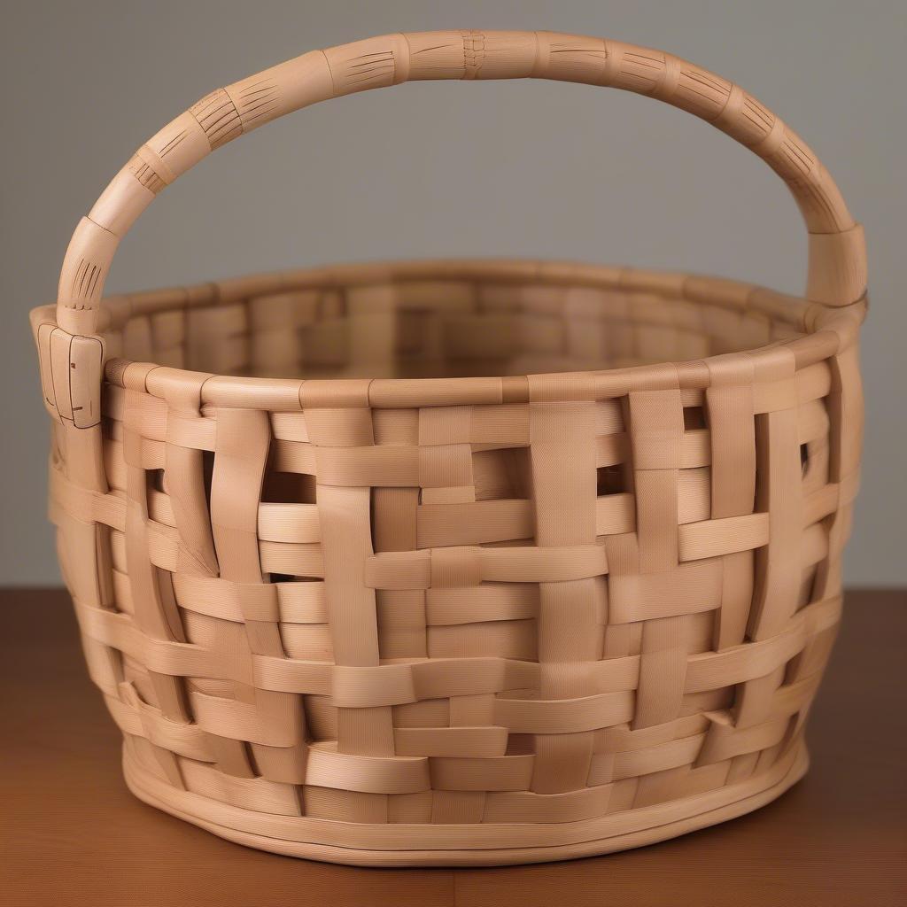 Finished Carved Scarf Joint Basket