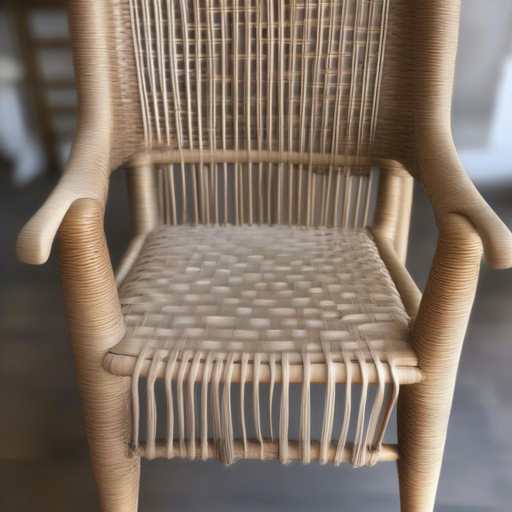 Completed Chair Weaving Project