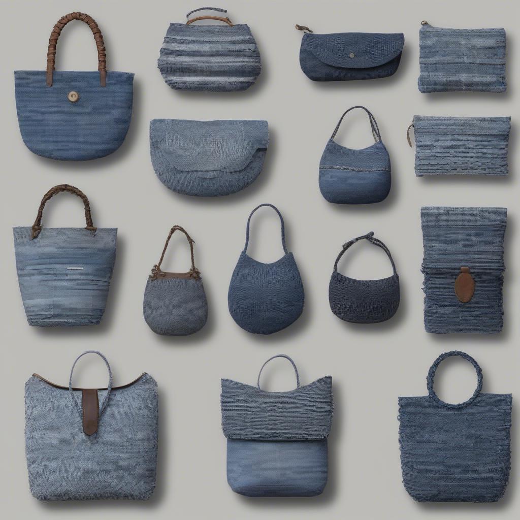 Examples of Finished Denim Woven Bags