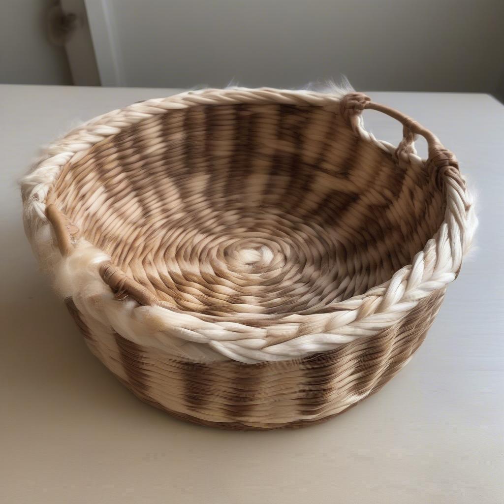 Finished Dog Hair Basket