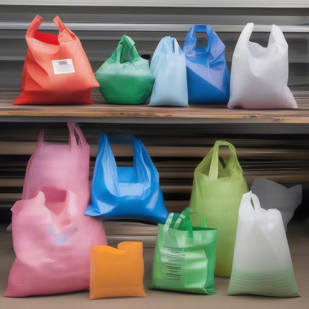 Finished HDPE Woven Bags Ready for Distribution