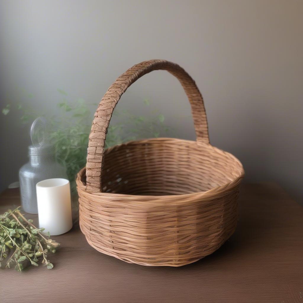 A Finished Hopps Vine Basket