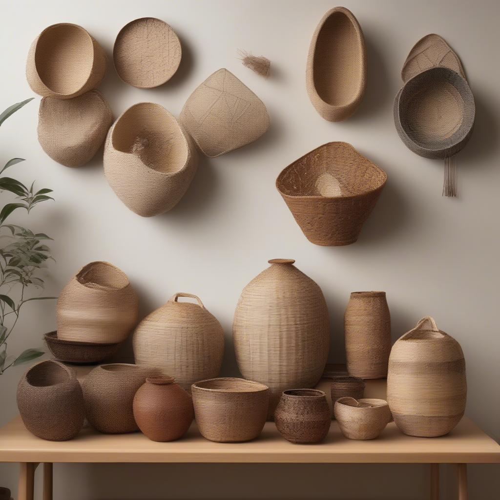 Display of Finished Japanese Baskets