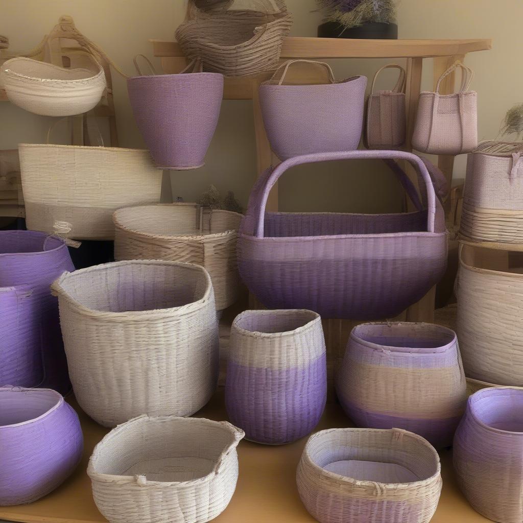 Beautifully Crafted Lavender Baskets