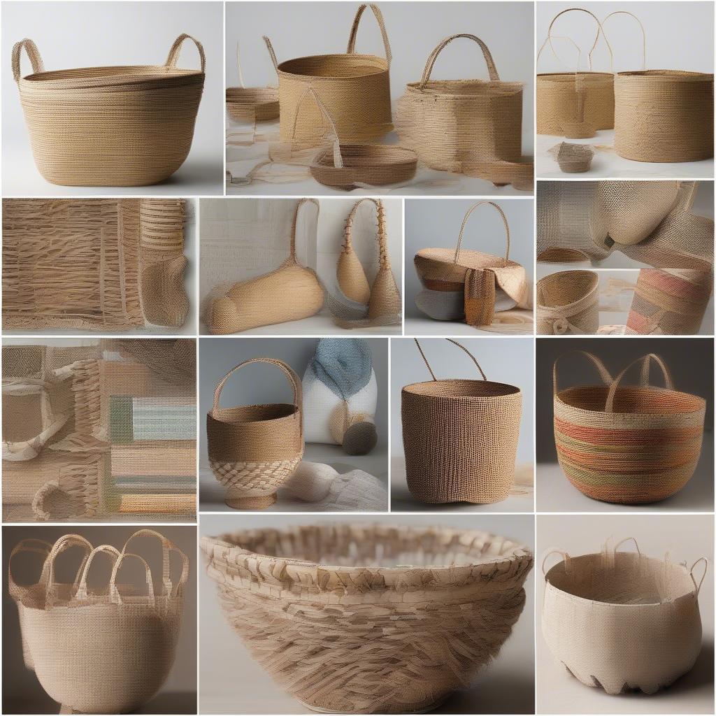 Examples of Finished Loopha Peel Baskets