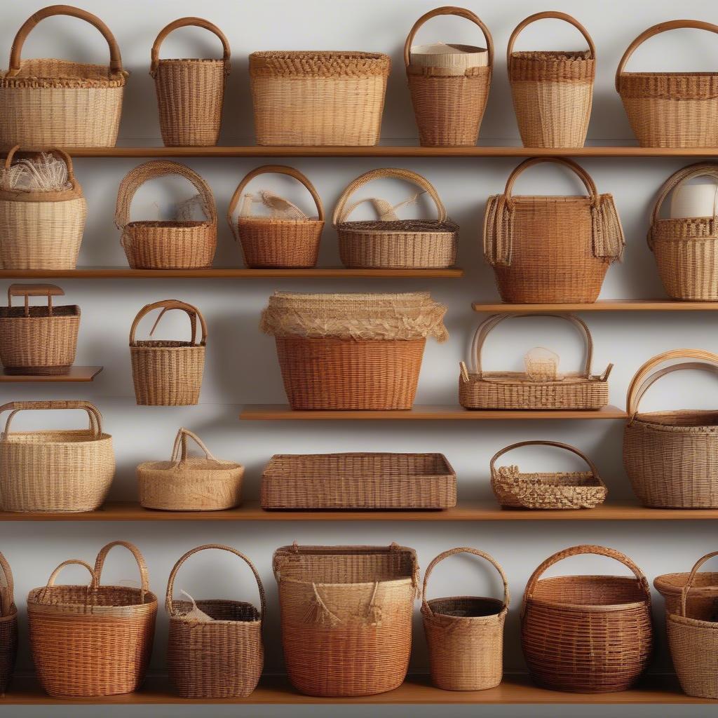 A collection of beautifully crafted Nantucket baskets