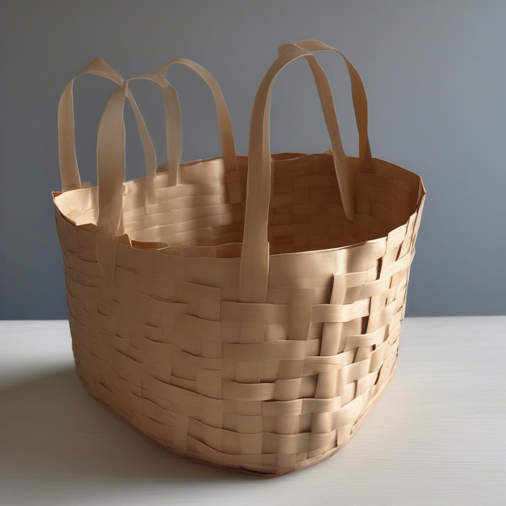 Finished Paper Bag Basket