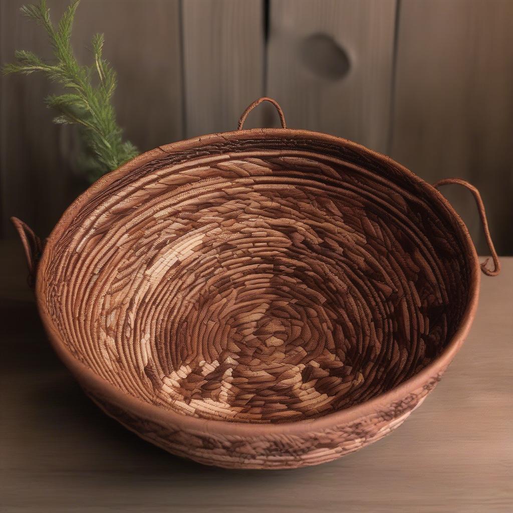 A Beautifully Crafted Pine Needle Basket