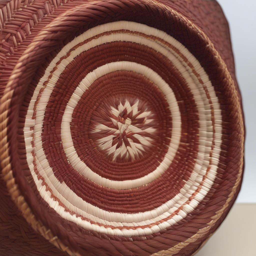 Completed Pine Needle Basket