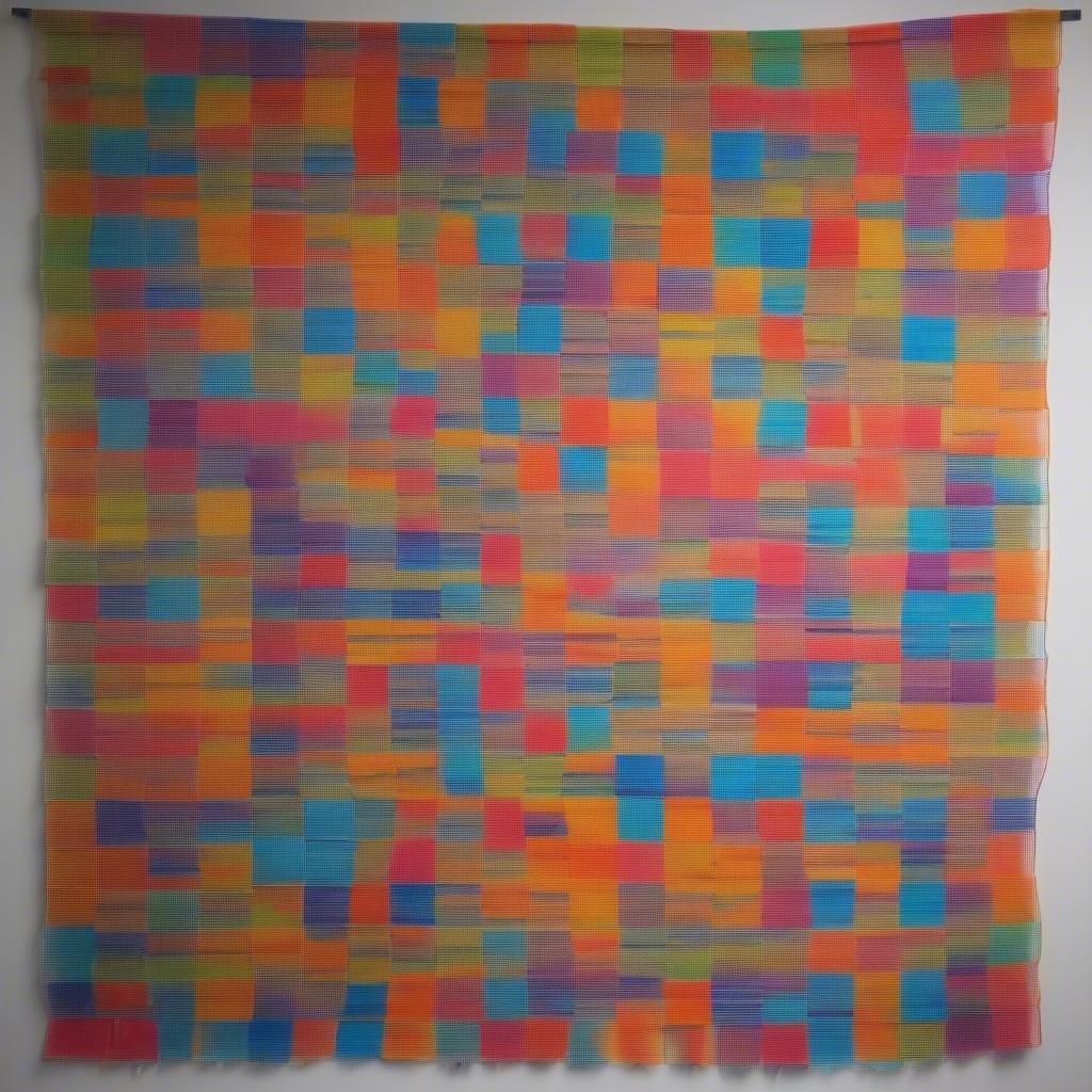 Finished Plastic Bag Wall Hanging