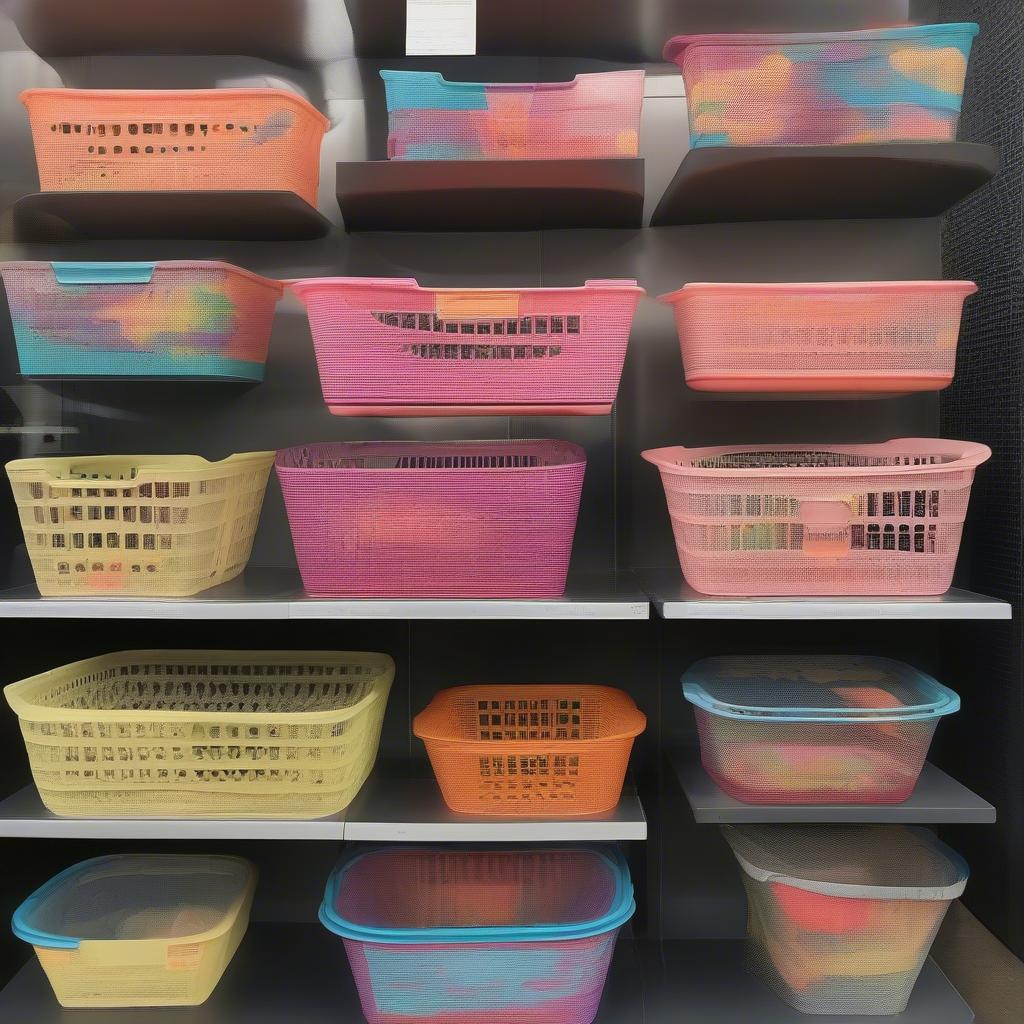 Examples of Finished Plastic Baskets