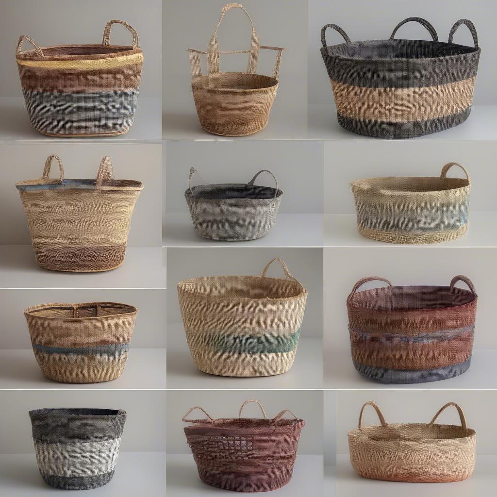 Display of Finished Plastic Baskets