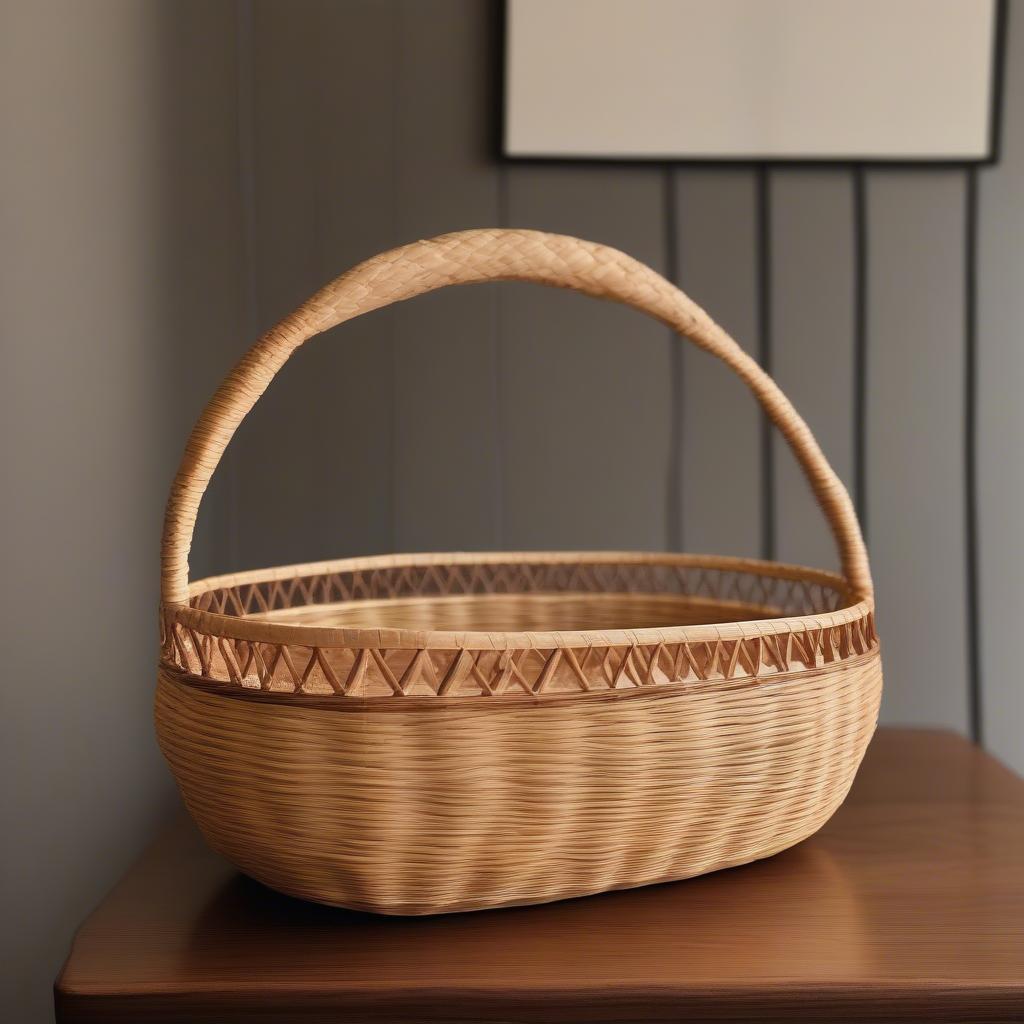 Finished Reed Basket