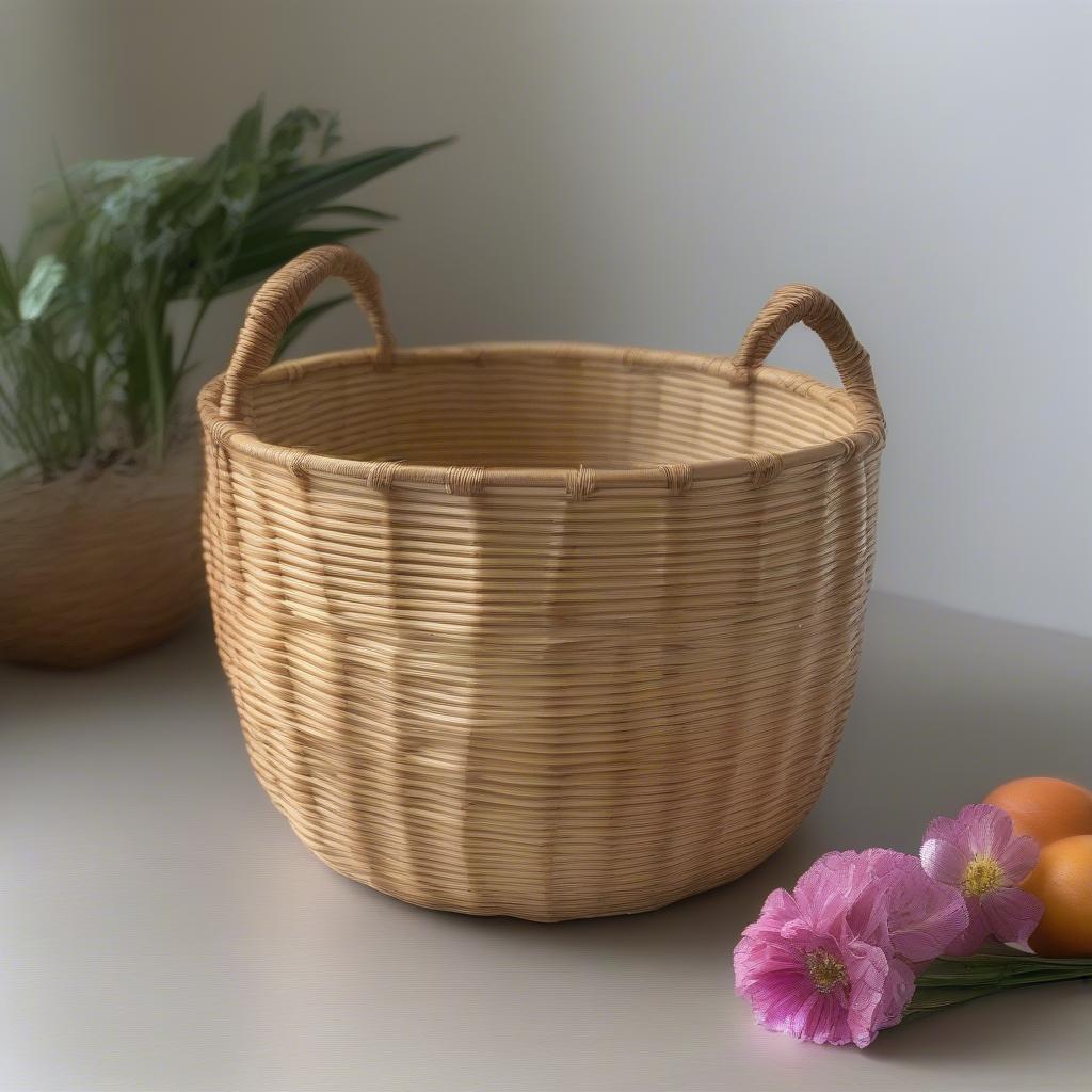 Finished Reed Basket