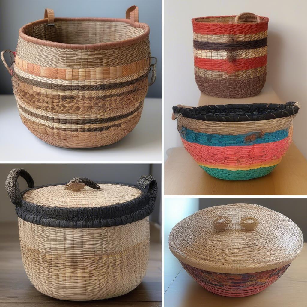 Finished Round Baskets: Examples and Inspiration