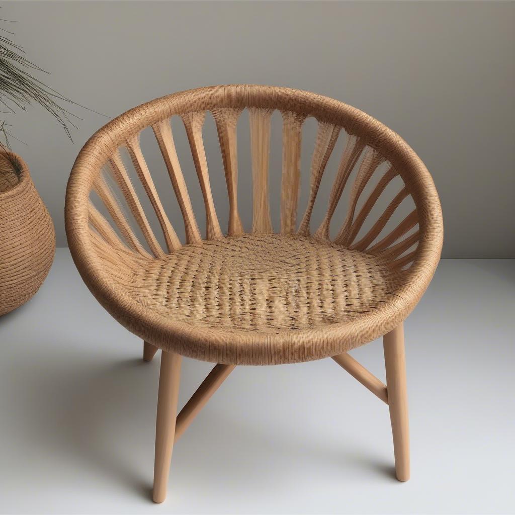 Finished Round Woven Chair Seat