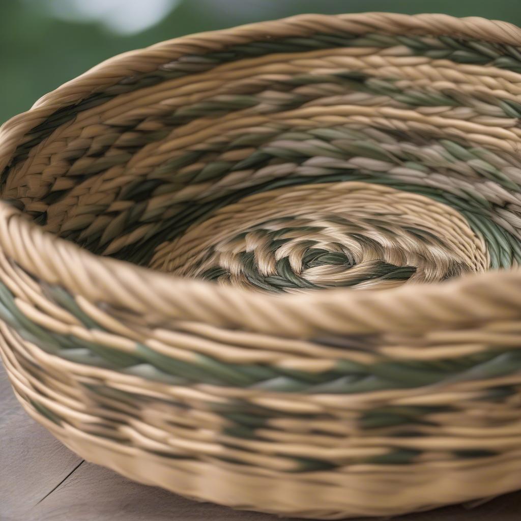 A Beautifully Crafted Sweetgrass Basket