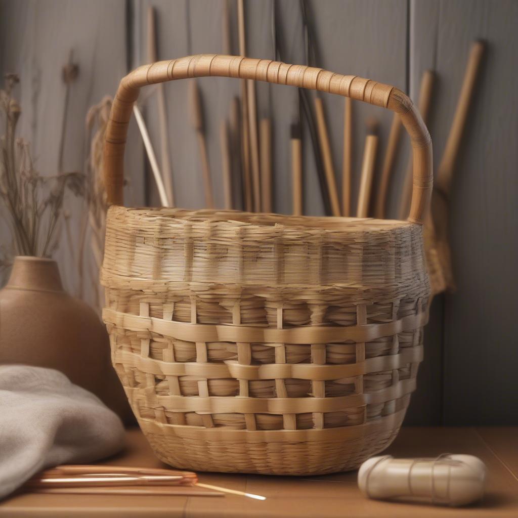 A Completed Woven Basket