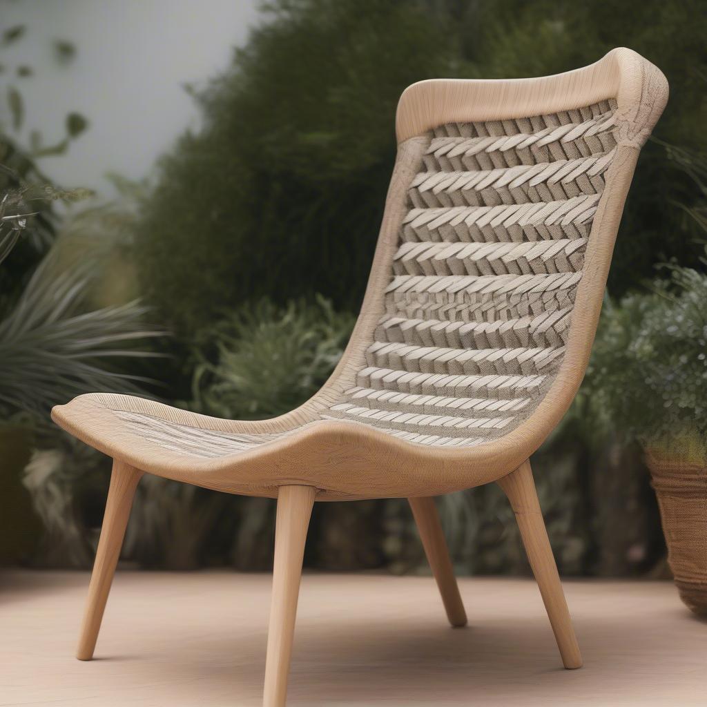 Completed Woven Outdoor Chair Seat