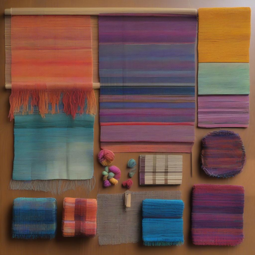 Finished Woven Projects on a Lily Loom