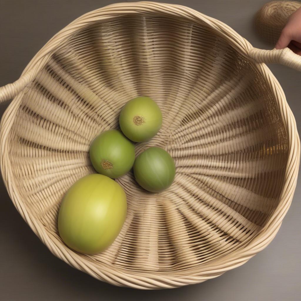 Adding a Rim and Handles to a Melon Basket