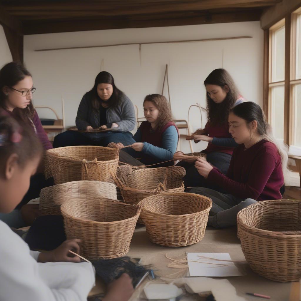 Your First Willow Basket Weaving Class