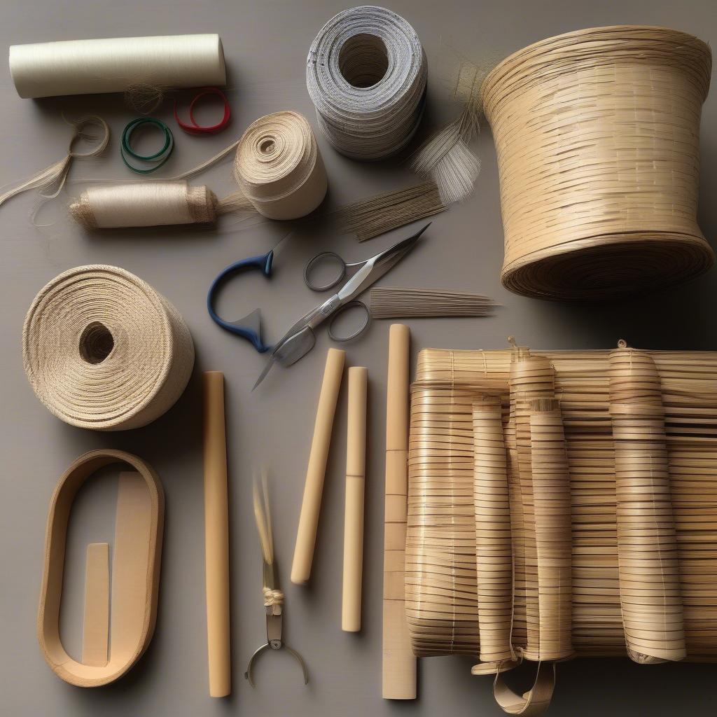 Basket Weaving Supplies with Flat Reed